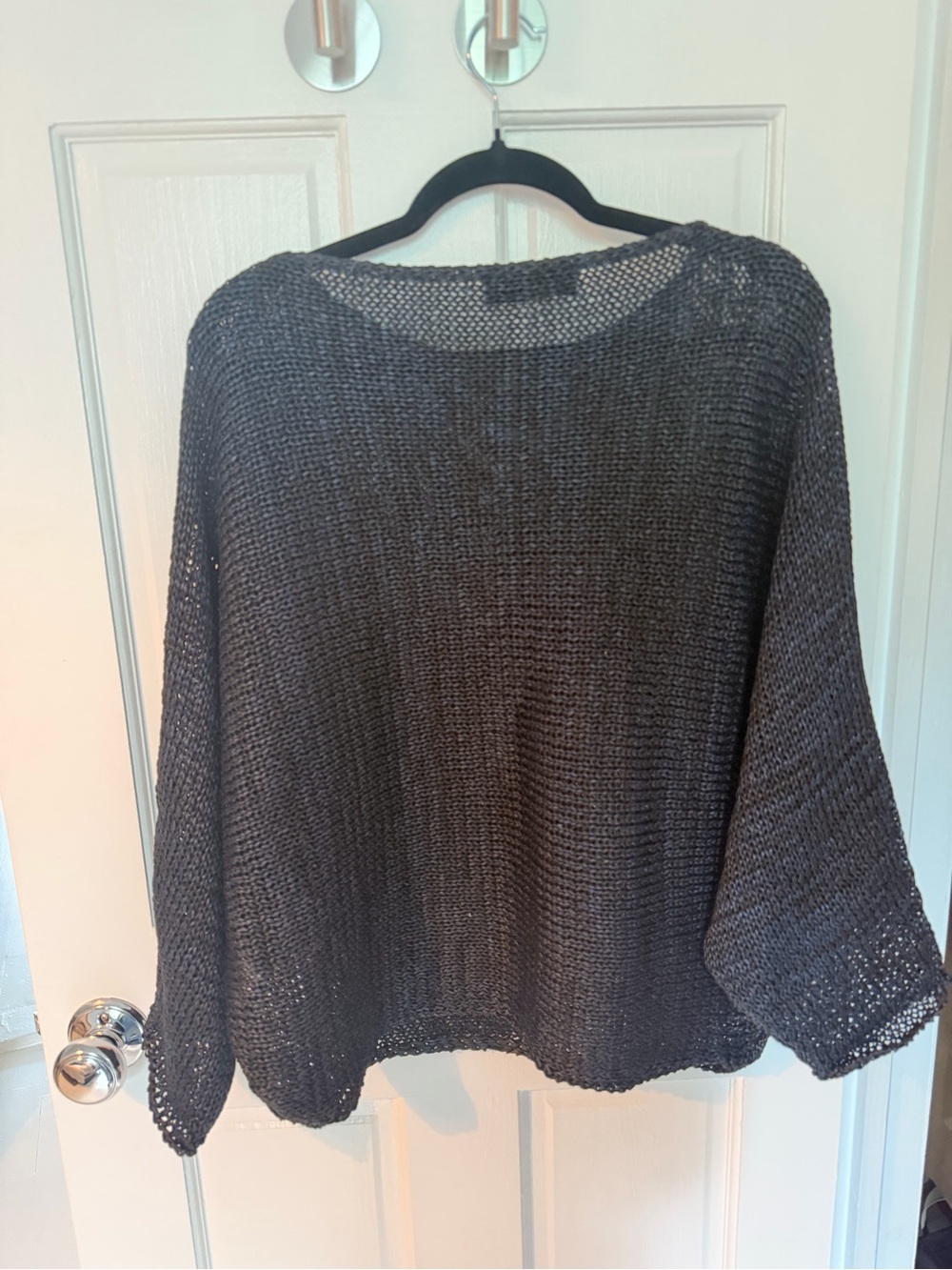 Zara Dark Blue Wide Sleeve Knit Jumper